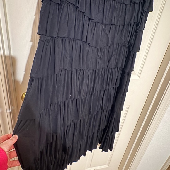 Soft Surroundings Black Layered Maxi Skirt - Picture 2 of 4